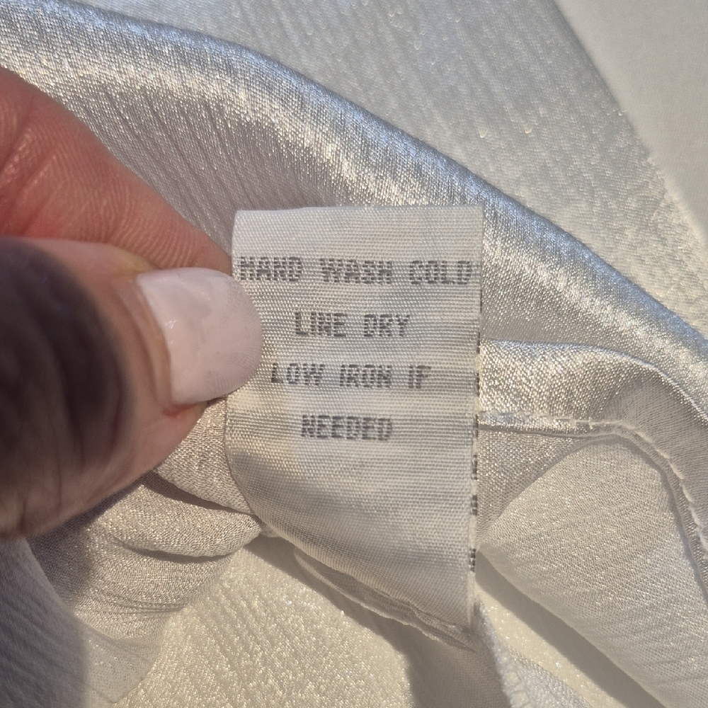 Dressbarn Women Plus 1X White Tank Top with Floral Accents - Picture 12 of 12